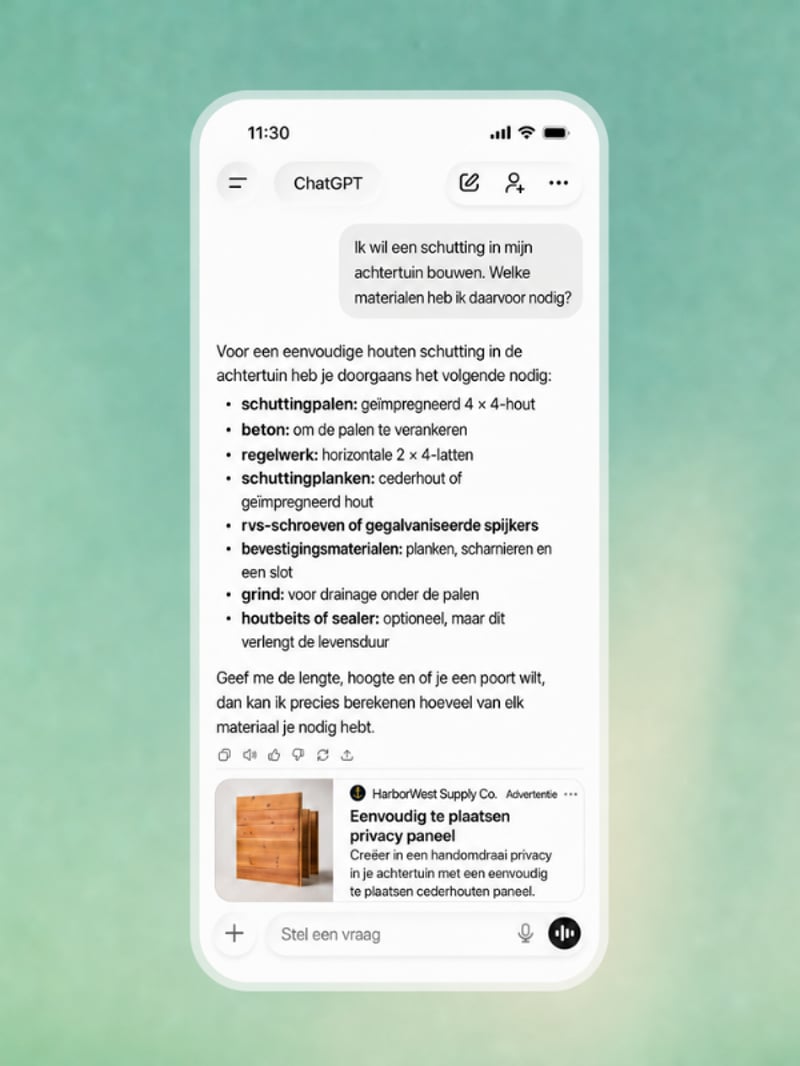 Adverteren in ChatGPT (OpenAI) is open voor Europese adverteerders