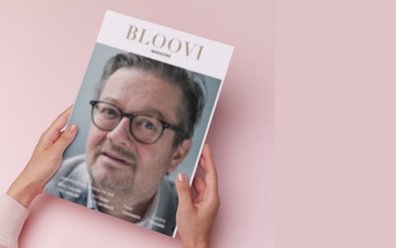 Print magazine bovenaan de tekst