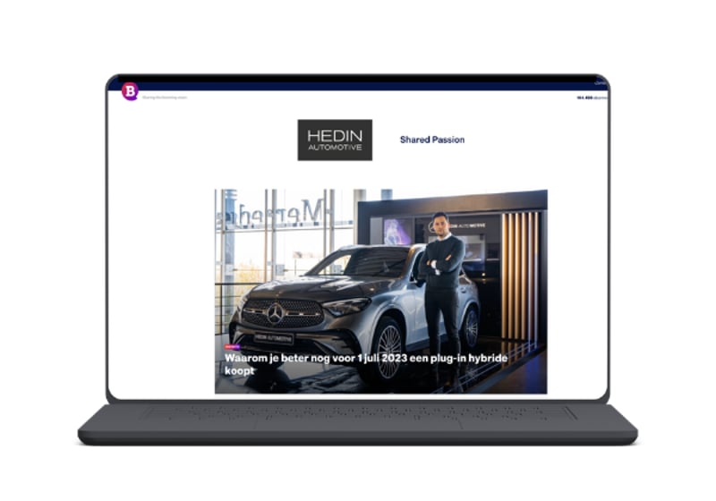 Hedin Automotive samenwerking Bloovi