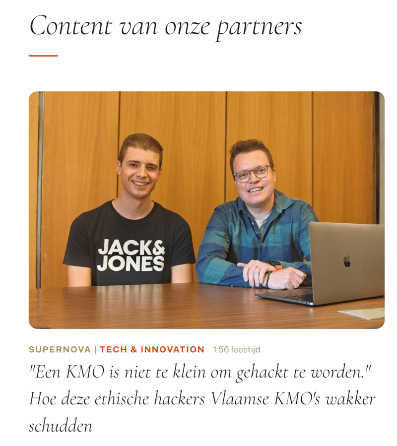 Partner content voorbeeld