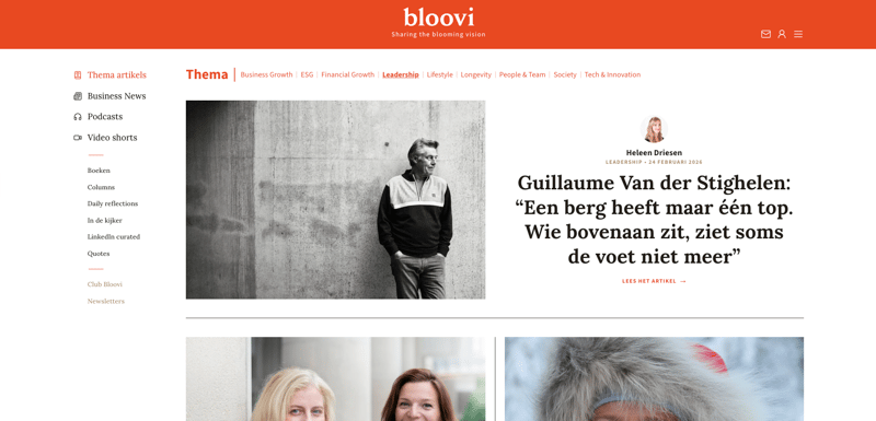 Bloovi content formats overzicht 1