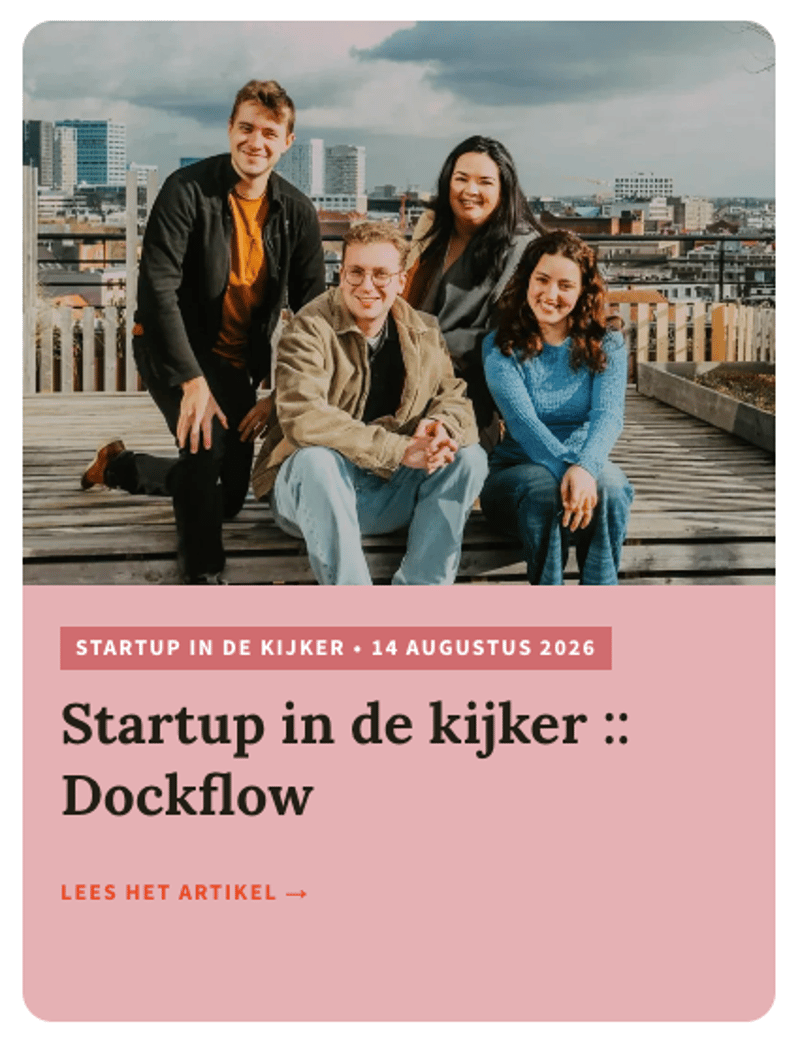 Startup in de kijker voorbeeld