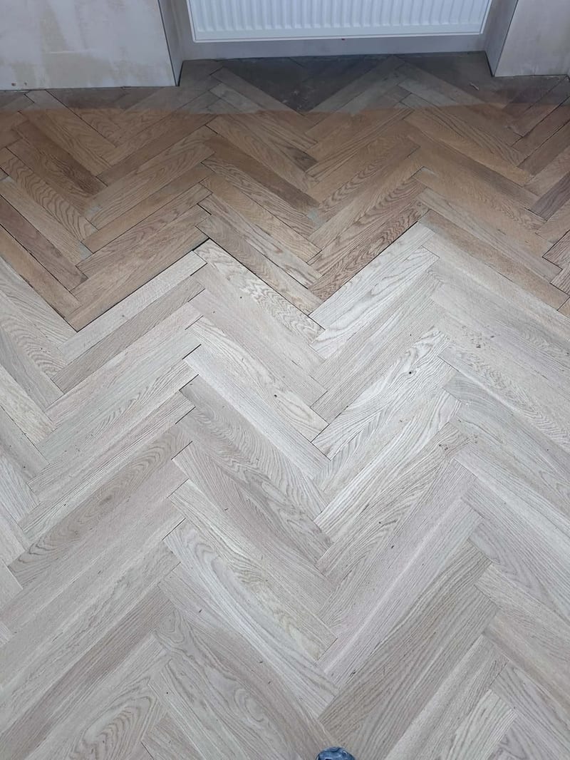 Renovace rybinového parketu - dřevěné parkety v Brno, Nerudova