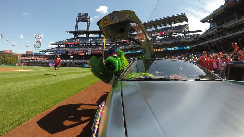 Philly Phanatic & the DeLorean