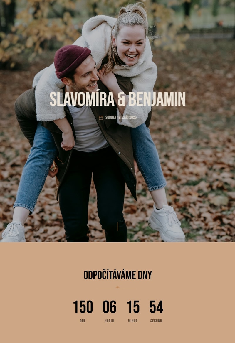Ukázka svatebního webu 4