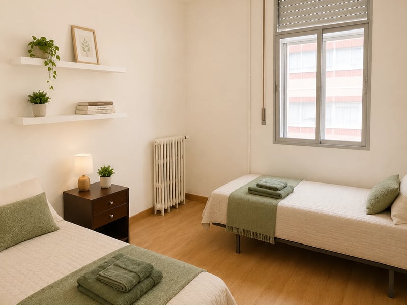 Habitación individual de la Residencia Universitaria Almenara