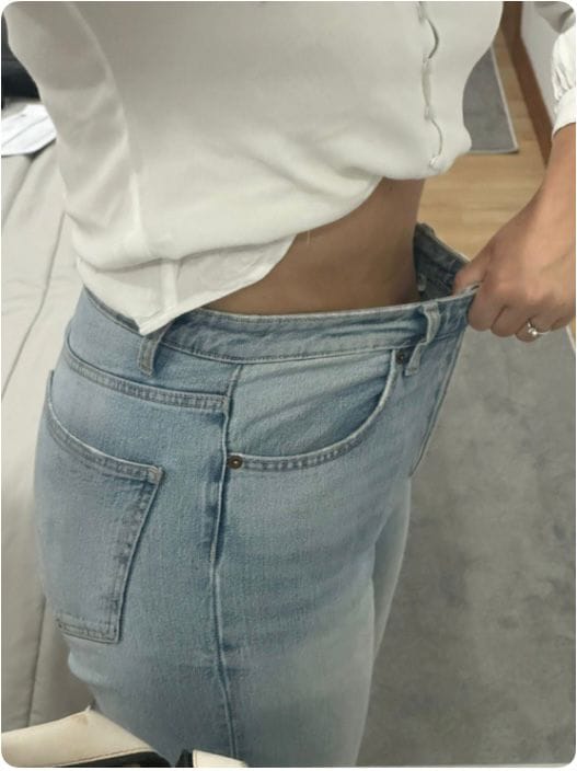 Cliente antes e depois com menos 4,2 kg em 30 dias