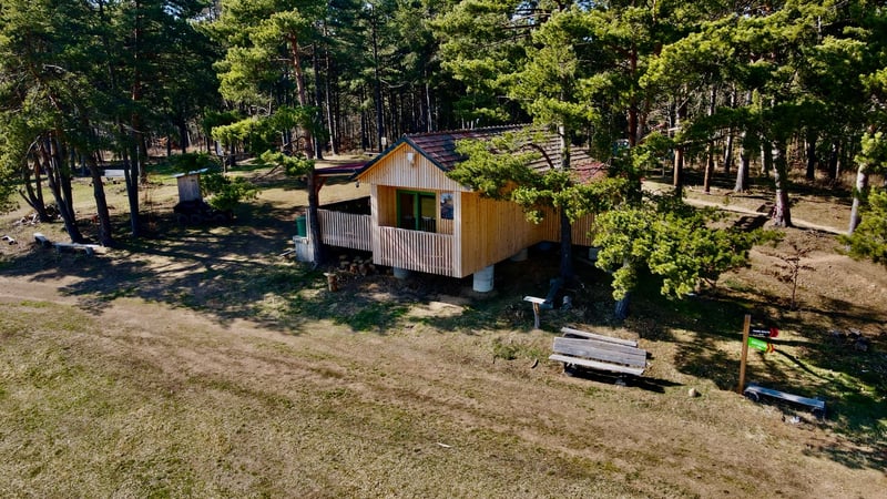 Riders Bar – letecký pohľad na zázemie bikepark