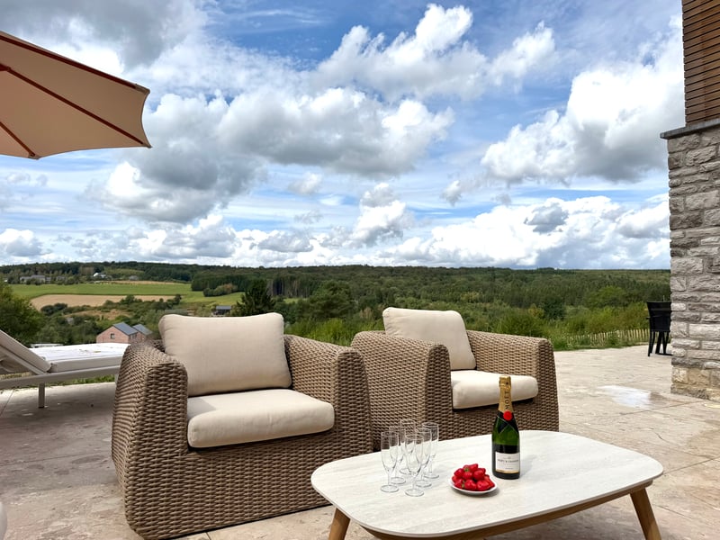 Uitzicht over de Ardense heuvels