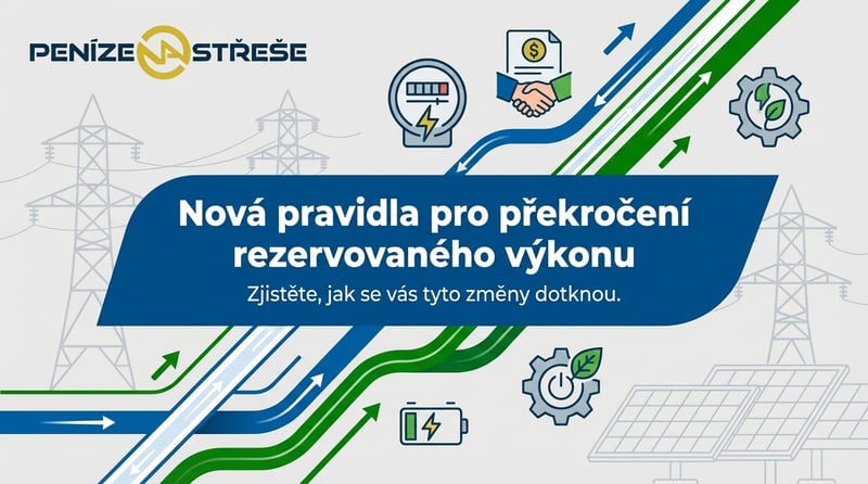 Nová pravidla pro překročení rezervovaného výkonu: kdy vám distributor smí fakturovat přetok