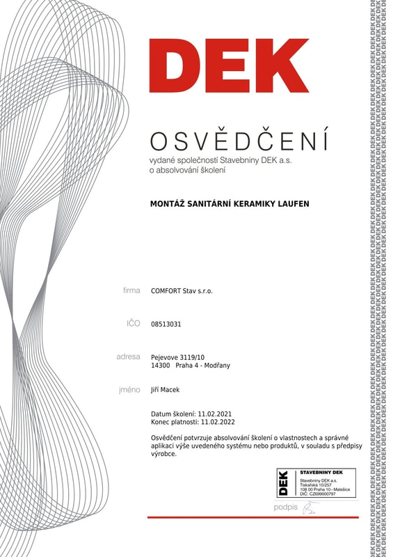 Osvědčení Laufen