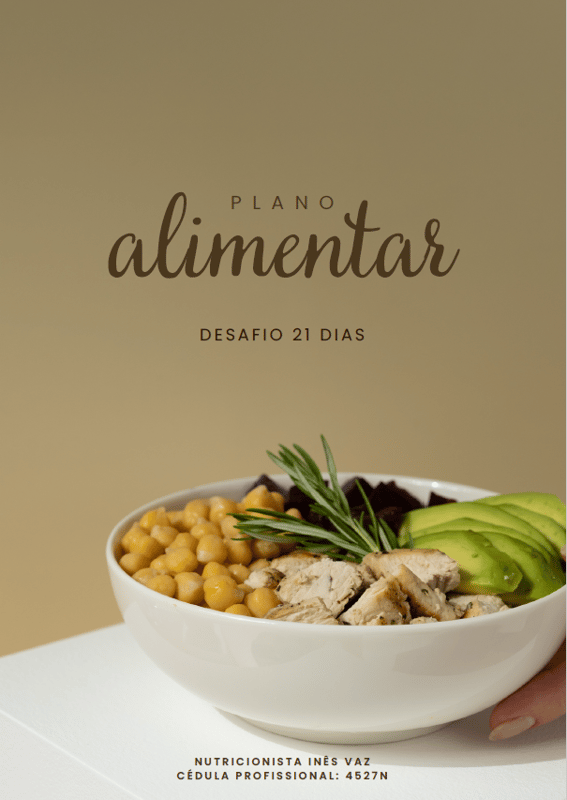 Capa do Plano Alimentar — Desafio 21 Dias