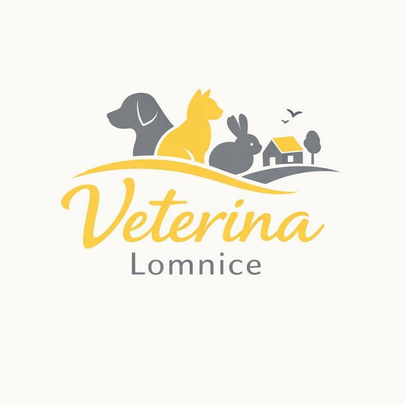 Logo Veterina Lomnice - pes, kočka, králík a domeček