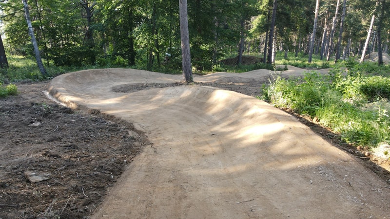 Letecký záber na areál Trailpark Žehra