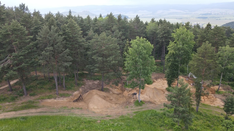 Letecký záber – Trailpark Žehra a okolie