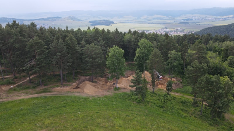 MTB traily – letecký pohľad, Trailpark Žehra