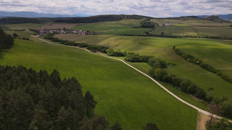 Letecký pohľad na Trailpark Žehra