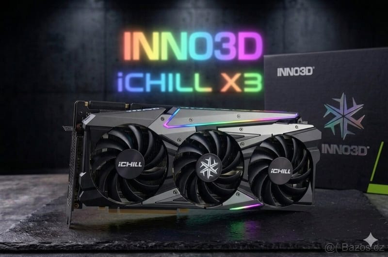 INNO3D GeForce RTX 3070 Ti X3 OC 8GB — 8 GB GDDR6X NVIDIA Ampere (GA104) — Erelen Olomouc — foto 1