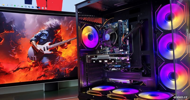 Leftover-Parts Gaming PC – i5-3470 / GTX 1050 Ti / 7× ARGB — Intel Core i5-3470 (4 jádra, 3,2–3,6 GHz) — NVIDIA GeForce GTX 1050 Ti 4 GB — Erelen Olomouc — photo 1