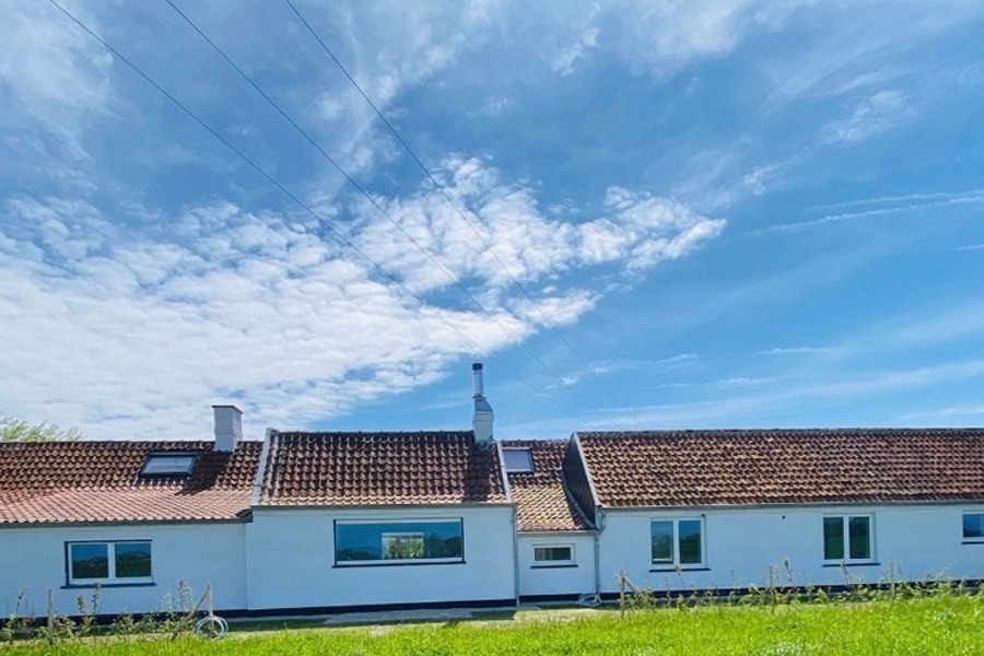 Eindresultaat — volledig gekaleide villa in Gistel