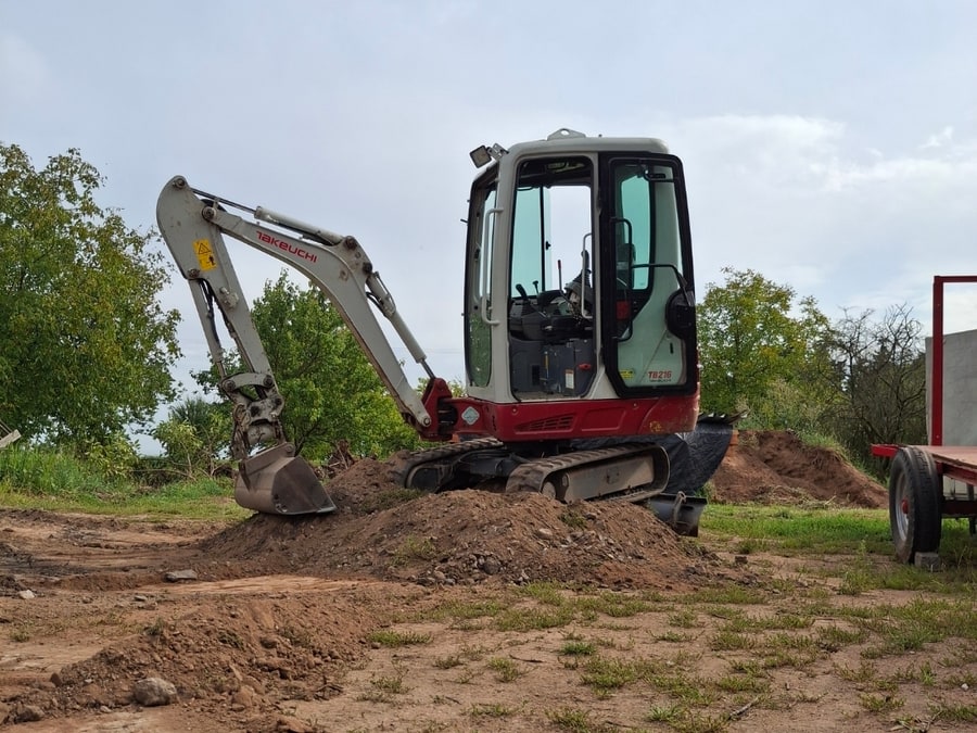 Příprava pro příjezdovou cestu