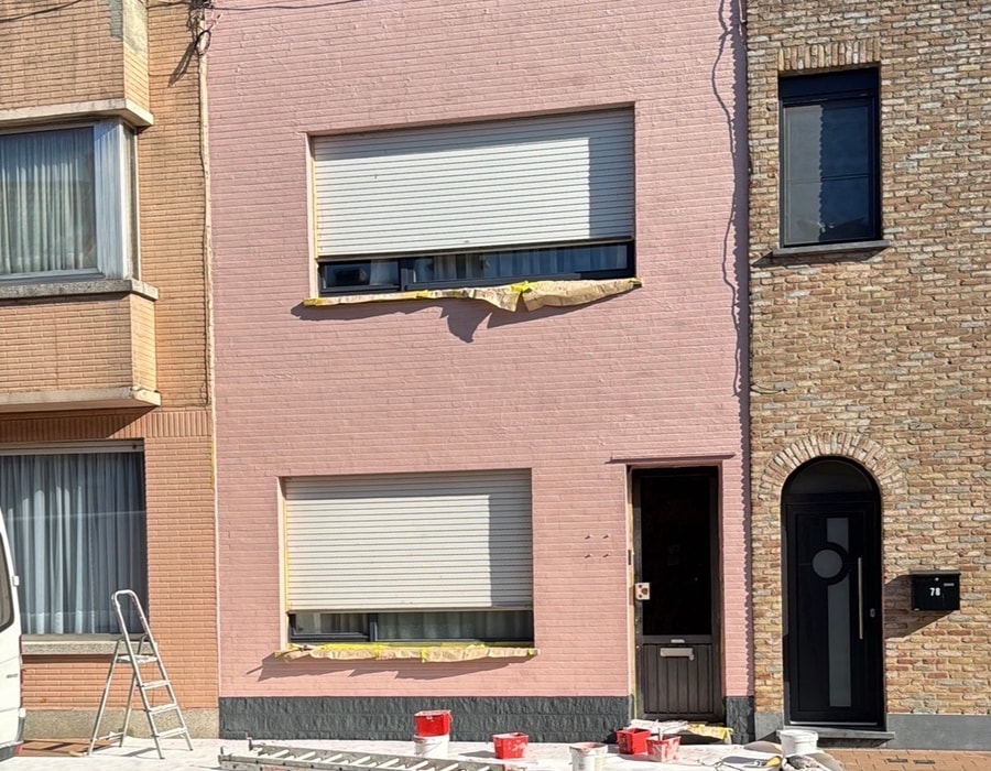 Resultaat gekaleierte gevel — woning Blankenberge