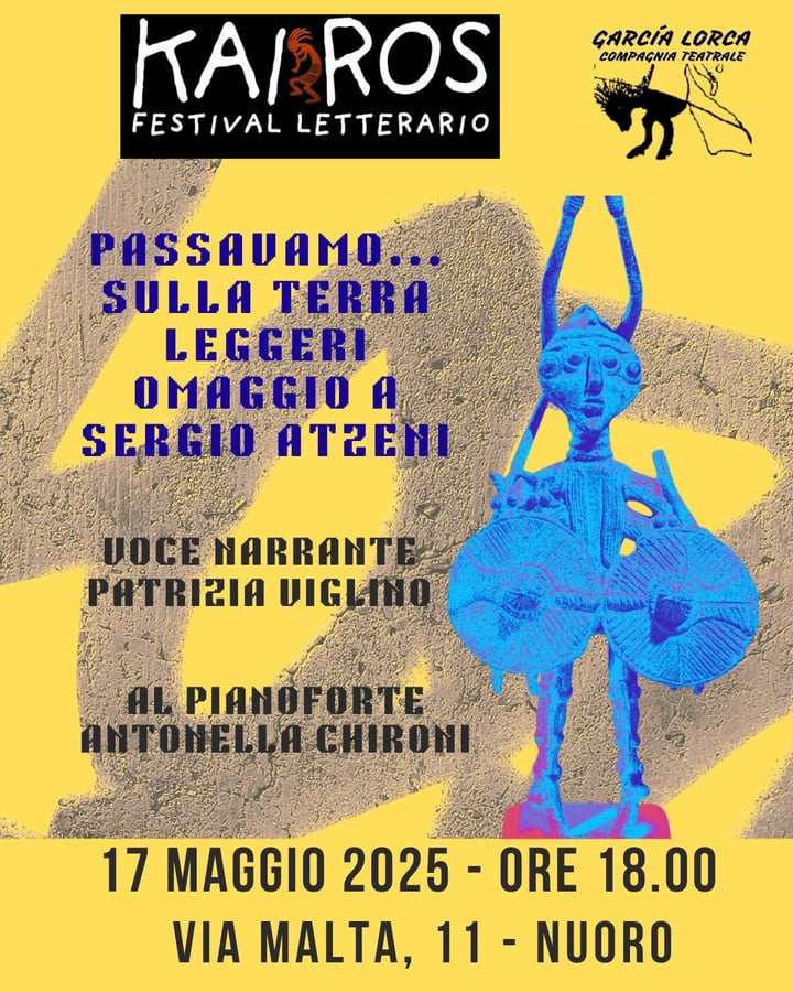Locandina dell’incontro del 17 maggio 2025 con Compagnia Teatrale García Lorca
