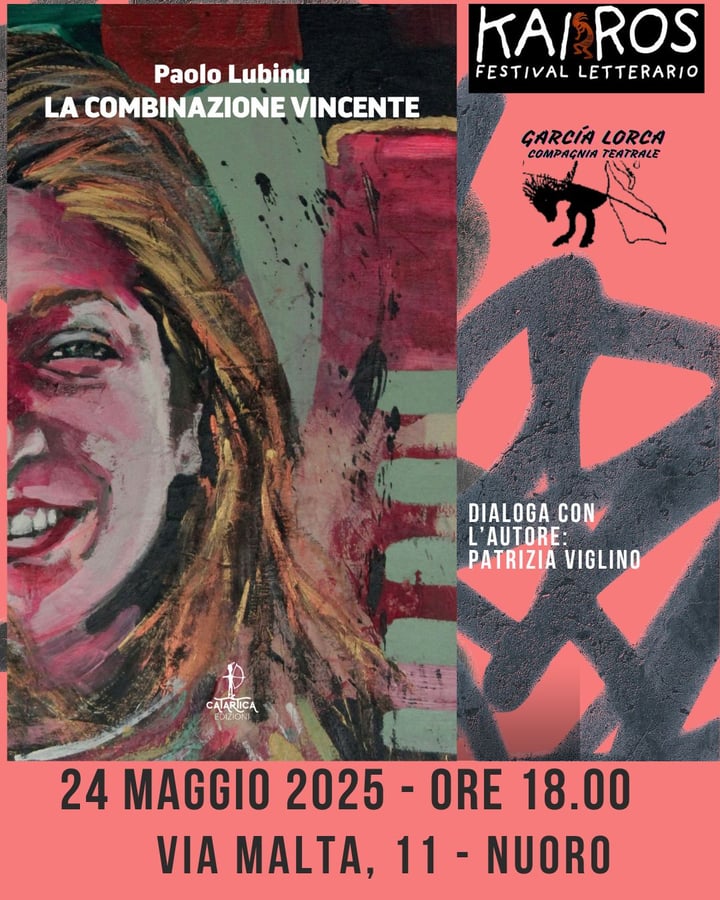 Locandina dell’incontro del 24 maggio 2025 con Paolo Lubinu