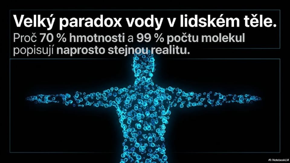 Titulní strana prezentace Paradox lidské vody