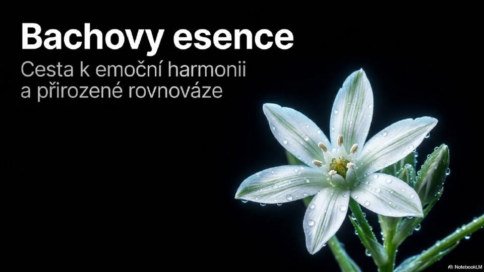 Titulní strana prezentace Bachovy esence a botanická harmonie