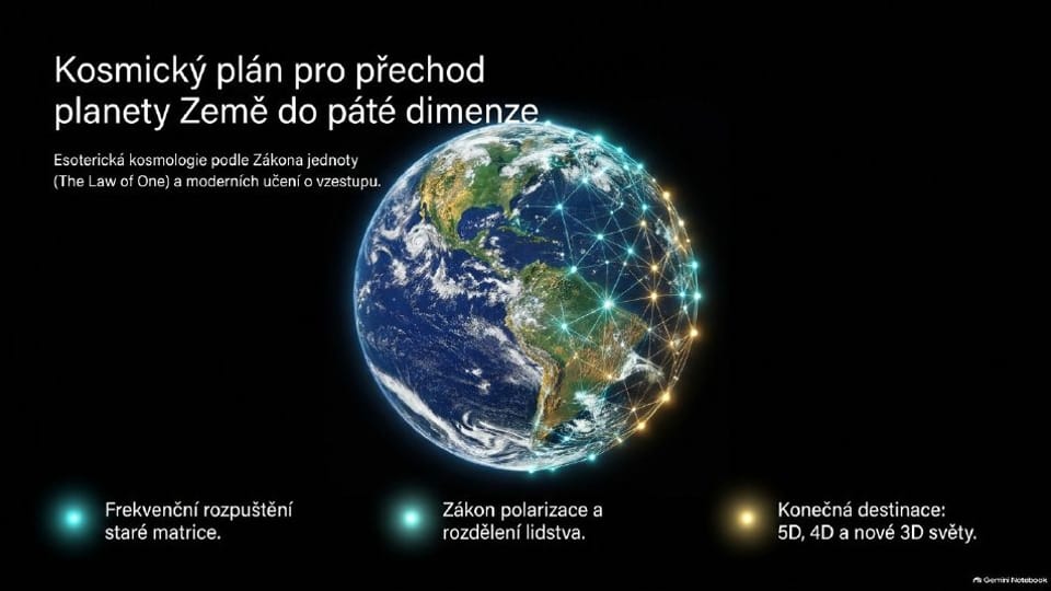 Titulní strana prezentace Kosmický plán 5D