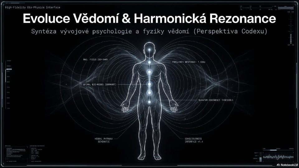 Titulní strana prezentace Evoluce vědomí