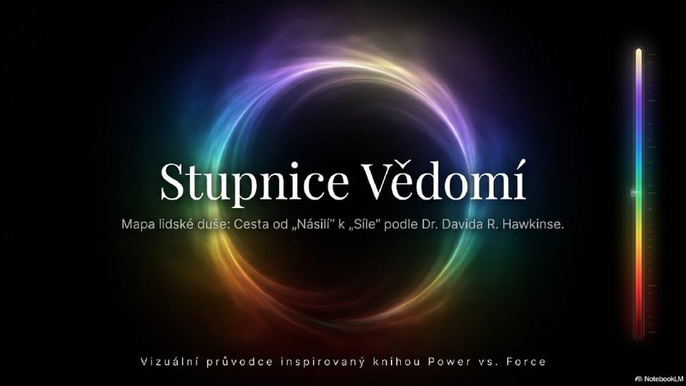 Titulní strana prezentace Stupnice vědomí Hawking