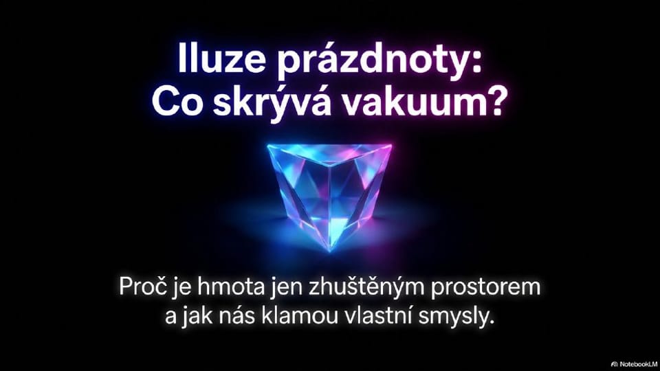 Titulní strana prezentace Iluze hmoty