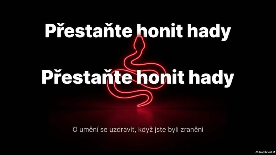 Titulní strana prezentace Přestaň lovit hada