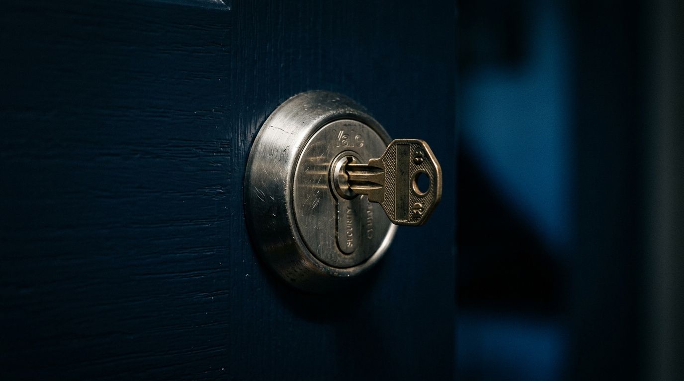 Deurslot met sleutel