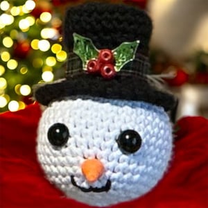 Crochet Snowman Tree Ornament