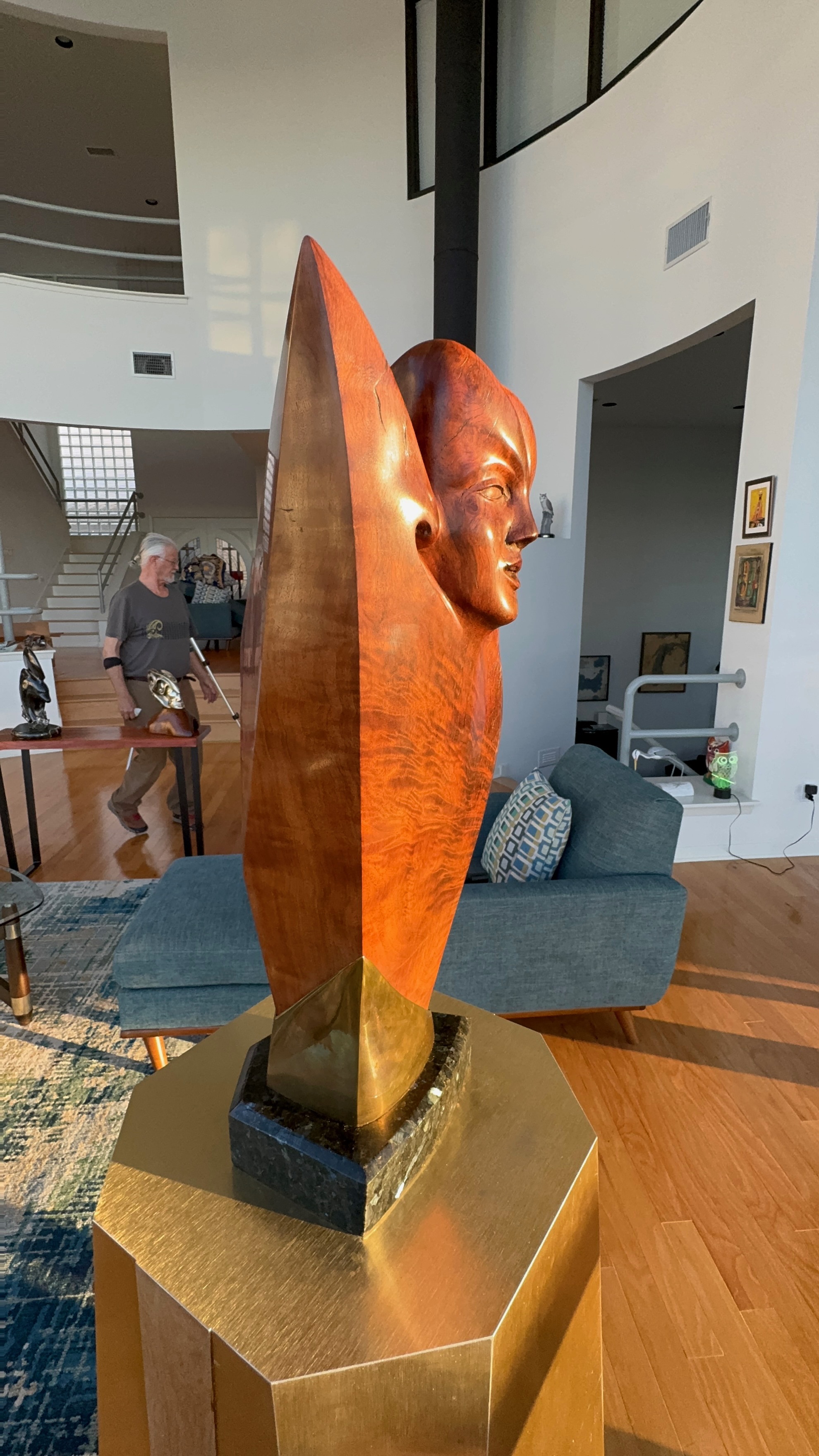 RBG sculpture in modern living space