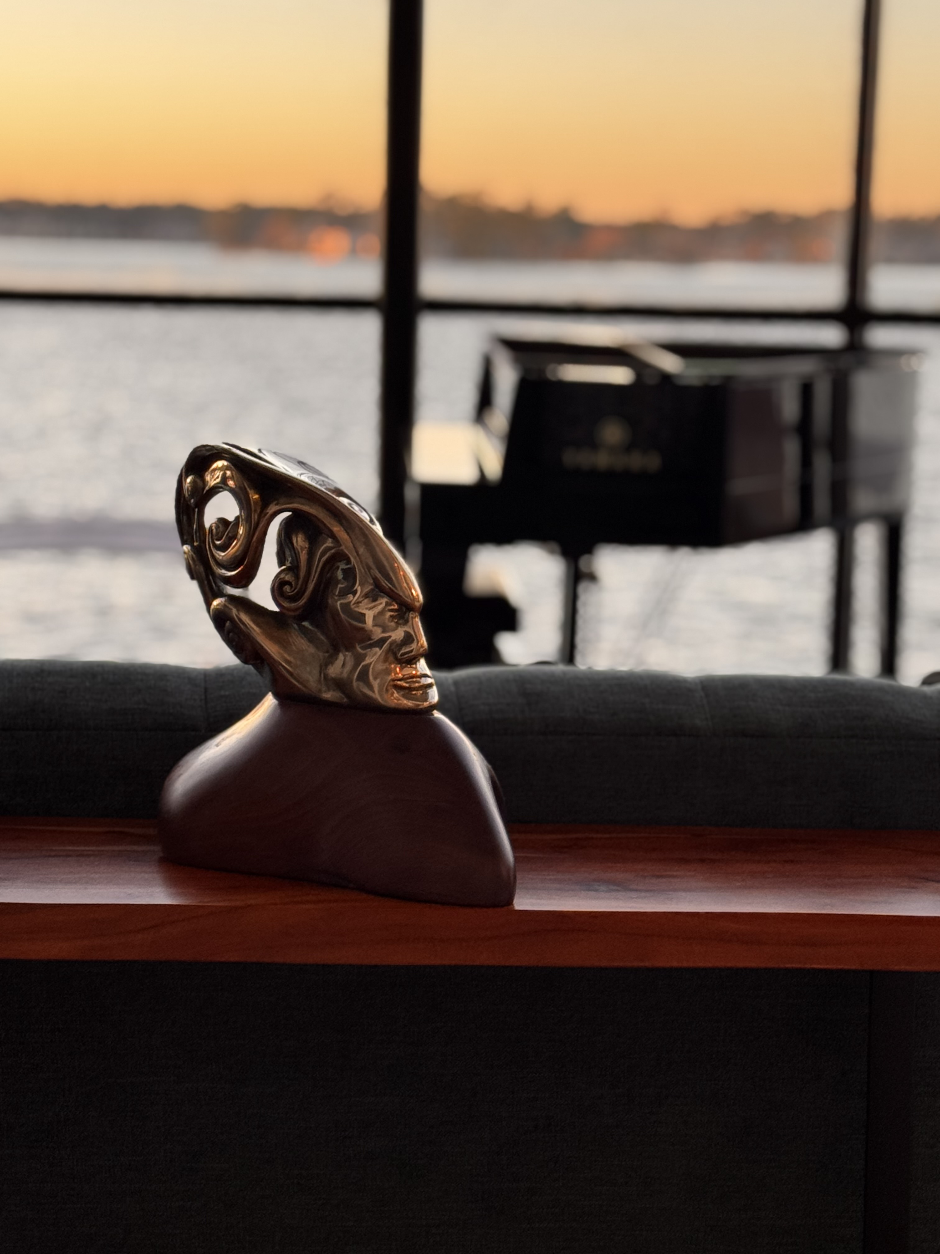 RBG sculpture in luxury interior