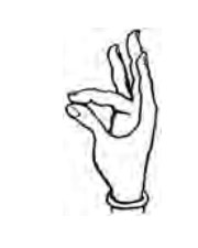 Matsya Mudra hand position