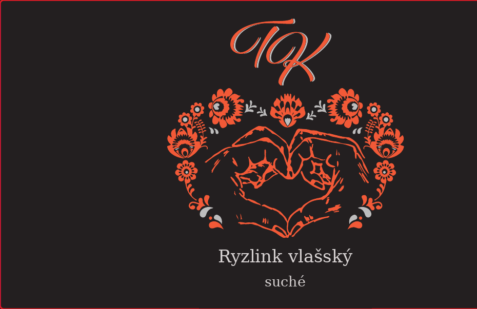 Přední etiketa vína Ryzlink vlašský