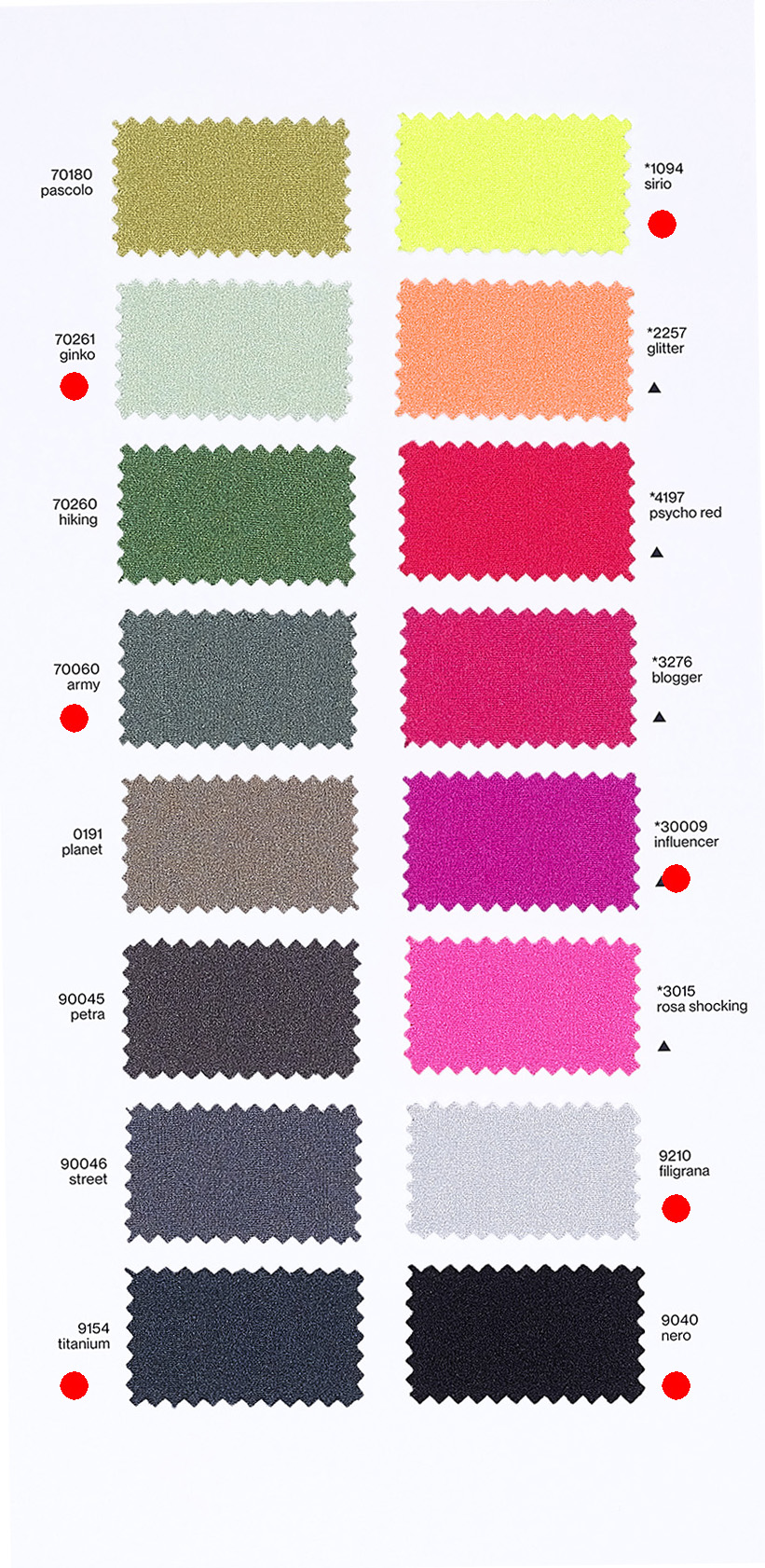 Cartella colori Lycra lucida - Cartella colori - pagina 6