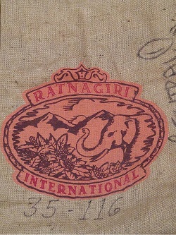 World origin coffee sack at Beantiful roasting facility