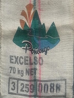 Origin coffee burlap sack at Beantiful roasting facility