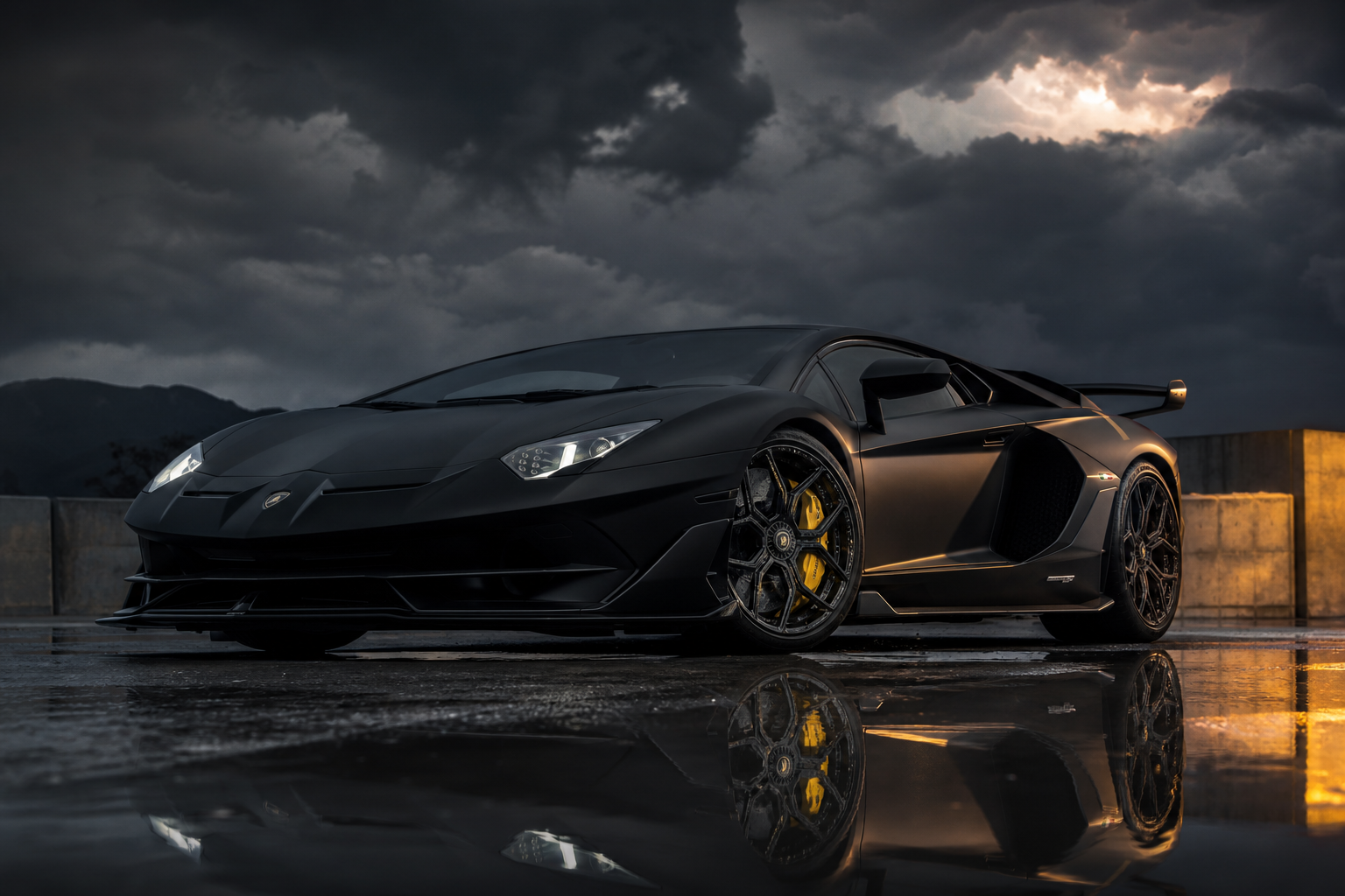 Lamborghini Aventador with Matrix Carbon Forged Wheels