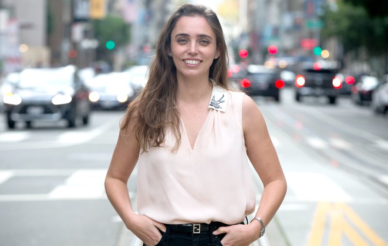 Olivia Gambelin, CEO of Ethical Intelligence, on Friday, Nov. 5, 2021. (Kevin N. Hume/The Examiner)