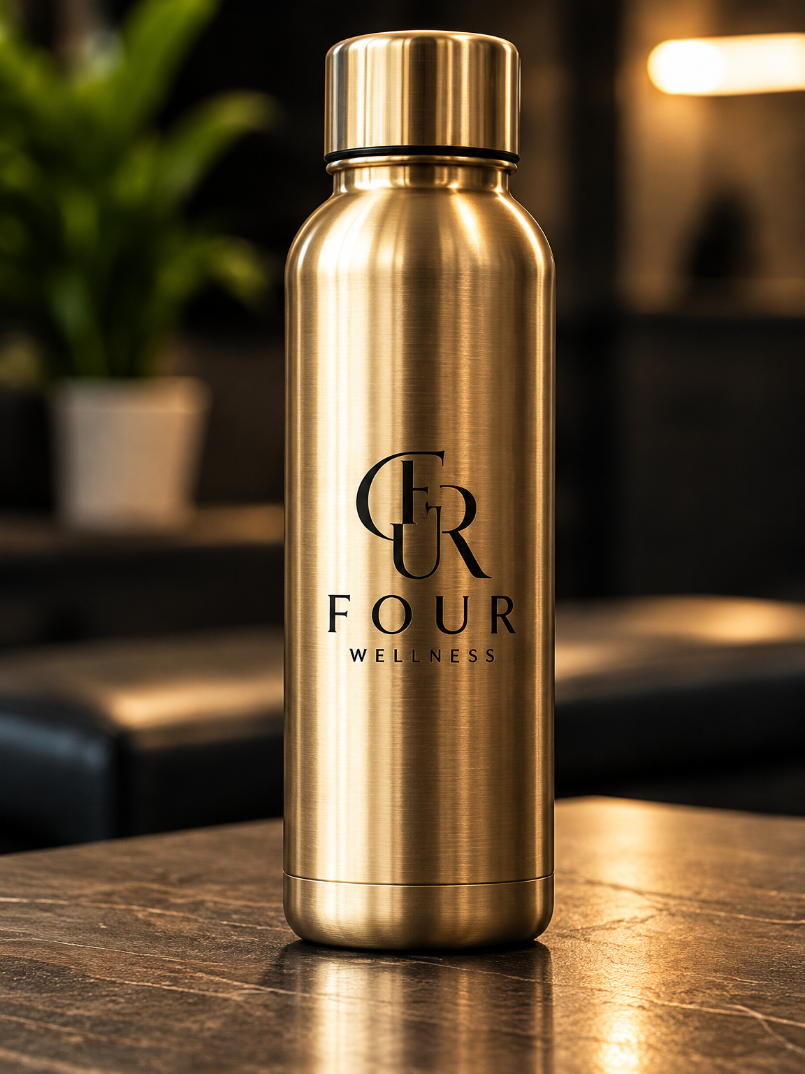 Borraccia oro champagne FOUR WELLNESS