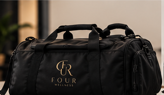 Borsone da palestra nero FOUR WELLNESS