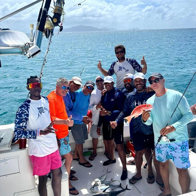Island life between fishing sessions