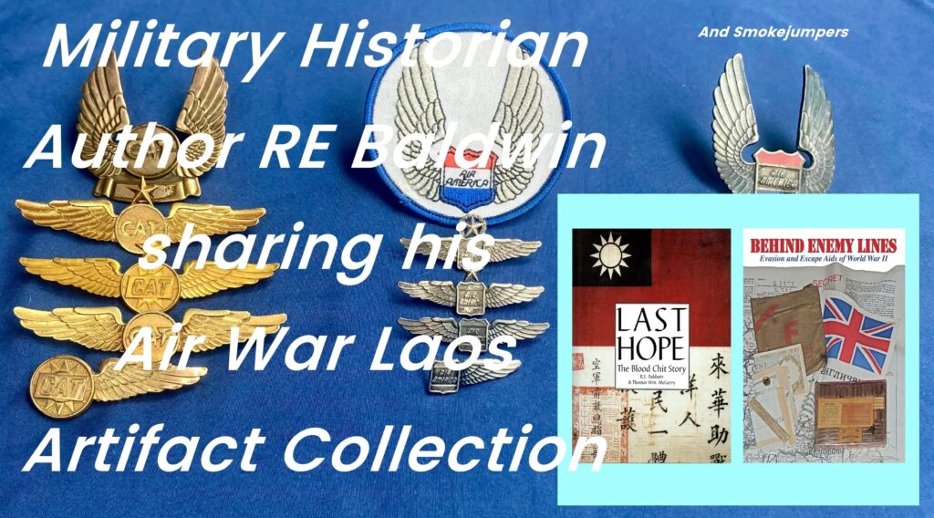 Military historian and author RE Baldwin discussing his books and collecting aviation artifacts.
